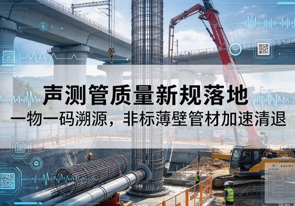 湘西声测管质量新规落地，一物一码溯源，非标薄壁管材加速清退